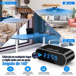 Reloj Cámara Oculta WiFi 1080P Visión Nocturna