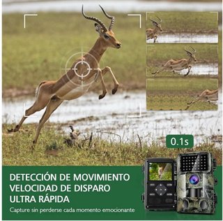 Cámara Caza 58MP 2.7K Visión Nocturna · Nueva