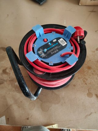 Enrollador Cable Eléctrico 25m