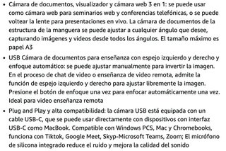 Escáner cámara documentos A3 5MP USB · Nuevo