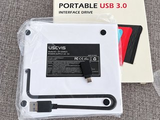 Grabadora CD DVD externa USB 3.0 USB-C · Nueva