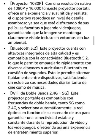 Proyector FullHD 1080P Pro - Nuevo a estrenar