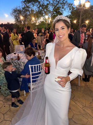 Traje de novia blanco