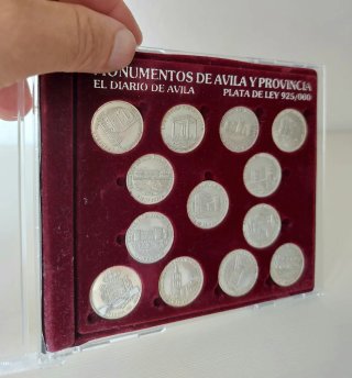 Colección Monedas Plata Monumentos Ávila Provincia