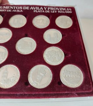 Colección Monedas Plata Monumentos Ávila Provincia