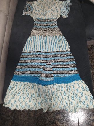 Vestido largo estampado