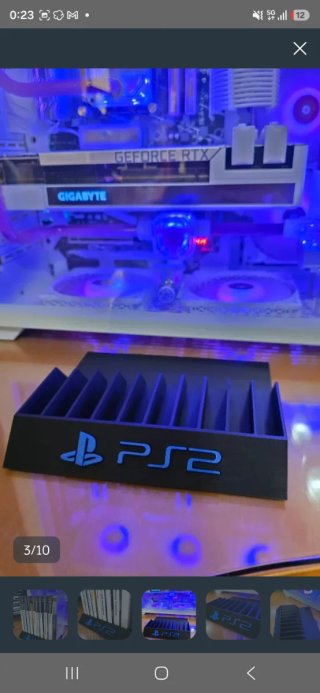 Expositor para 10 Juegos PS2 (PlayStation 2)