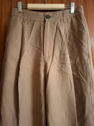 Pantalón Ancho Zara Marrón