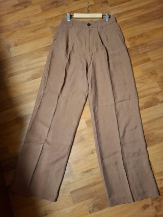 Pantalón Ancho Zara Marrón