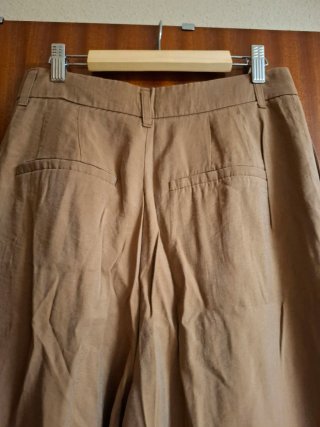 Pantalón Ancho Zara Marrón