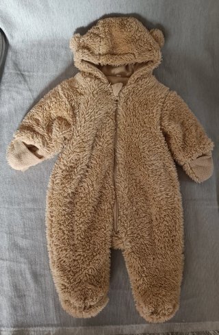 Pelele de Bebé con Capucha de Osito hasta 3-4meses