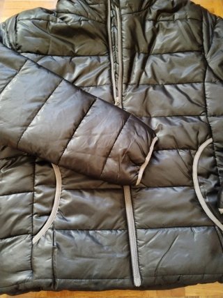 Chaqueta de plumas negra mujer