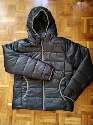Chaqueta de plumas negra mujer