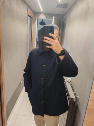 Cappotto trapuntato Tiroler blu taglia XL