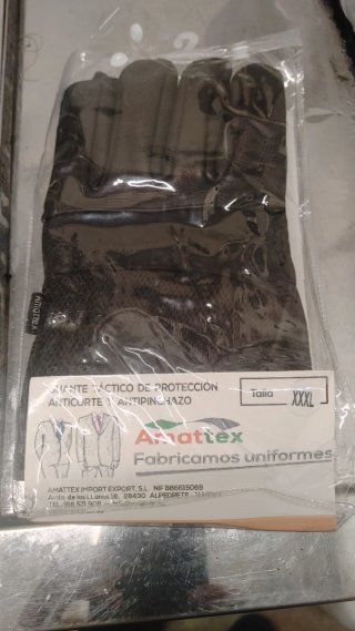 Guantes Tácticos Amattex Antirrobo XXXL