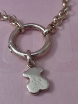 Pulsera Tous Plata Vermeil Rosado Oso