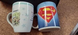 Set 2 Tazze Mug Superman Orsacchiotto