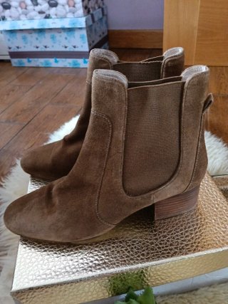 Botines de ante Zara
