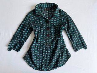 Blusa Vintage Estampado Geométrico