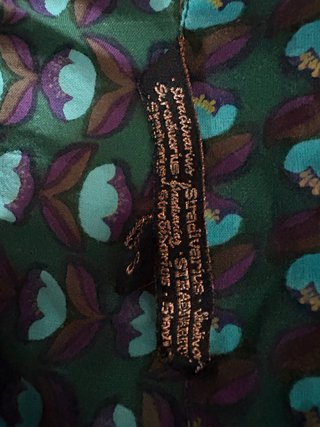 Blusa Vintage Estampado Geométrico