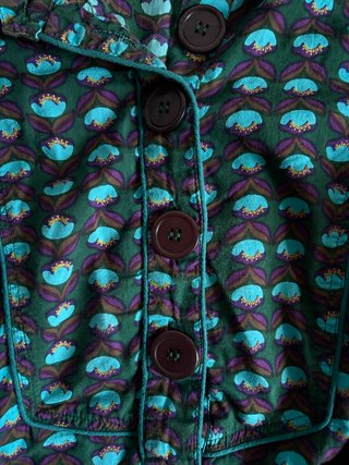 Blusa Vintage Estampado Geométrico