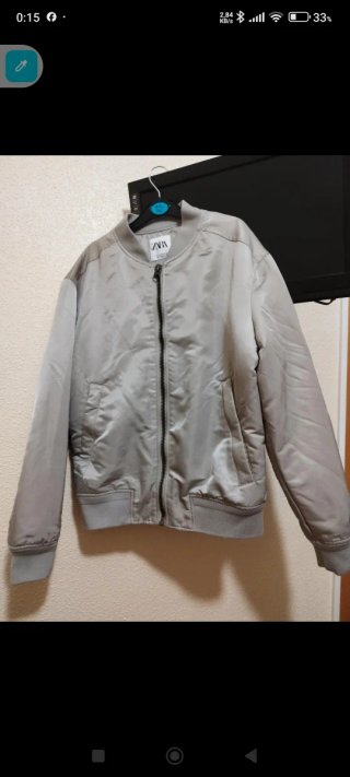 Chaqueta bomber Zara gris hombre Talla S