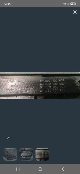 Tapa motor Audi 2.0 TDI
