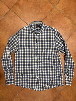 Camisa Michael Kors Cuadros Azul y Blanca