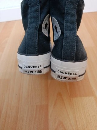 Zapatillas Converse Plataforma Negras Talla 37.5