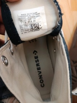 Zapatillas Converse Plataforma Negras Talla 37.5
