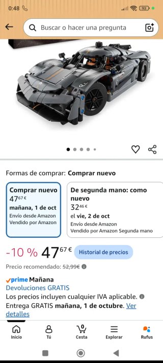LEGO Technic Koenigsegg Jesko Con caja
