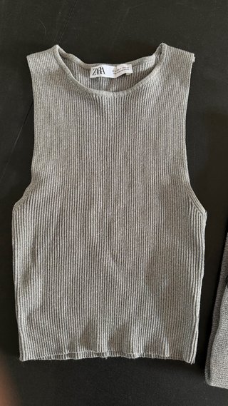 Conjunto Zara Gris Talla M