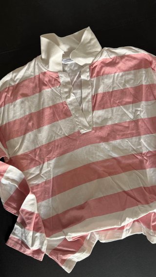 Jersey de Rayas Rosa y Blanco