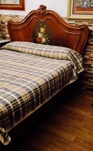 Antigua Cama Caoba Cubana