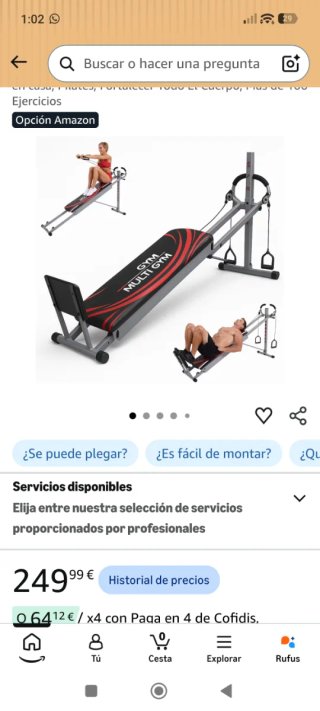 Máquina de gimnasio Total Gym 1000