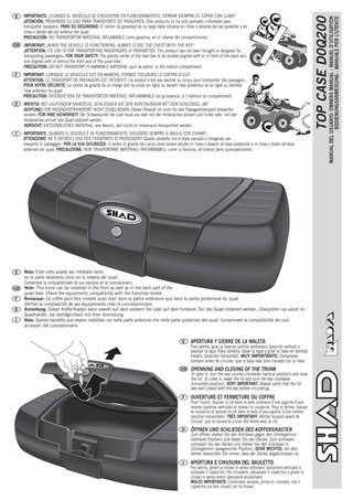 Baúl delantero ATV quad con herrajes y s 2981