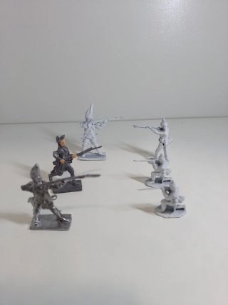 Set di 5 Soldatini di Piombo
