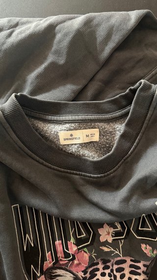 Sudadera Vintage Gris con Estampado