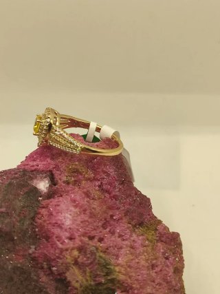 Anillo Circonita Amarilla Oro Xuping