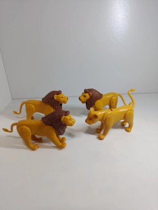 Set de 4 Figuras de Leones Playmobil
