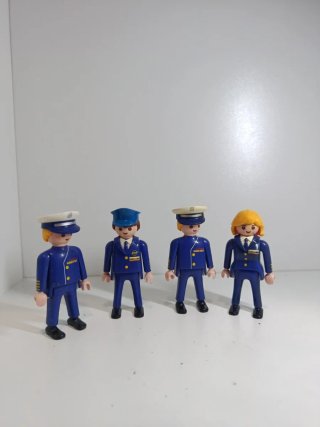 Set de 4 Figuras Playmobil Pilotos