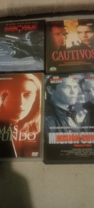 Lote 4 Películas DVD Acción/Suspense