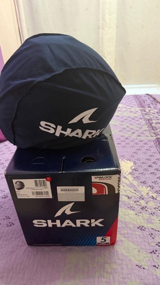 Casco Moto Shark Negro Rojo