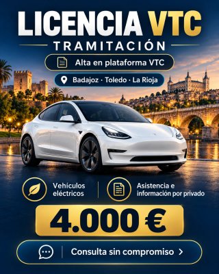 Tramitación de licencia VTC