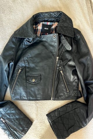 Chaqueta 100% cuero ASOS mujer Talla S/M