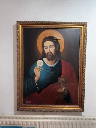 Cuadro rescatado de la reforma de una iglesia