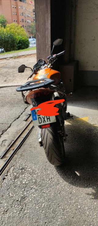 Honda CB600F Hornet Naranja/Plata