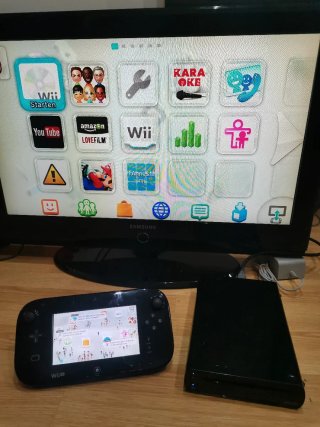 Nintendo Wii U Negra Completa