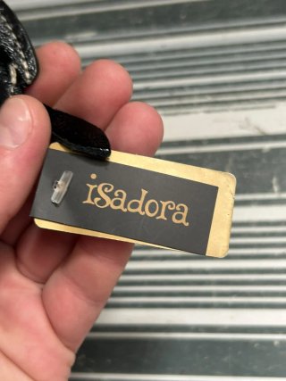 Monedero redondo de cuero Isadora