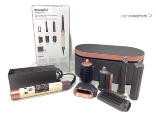 cepillo con bomba aire dyson airwrap i.d straight   liso   ondulado pink / rosa
